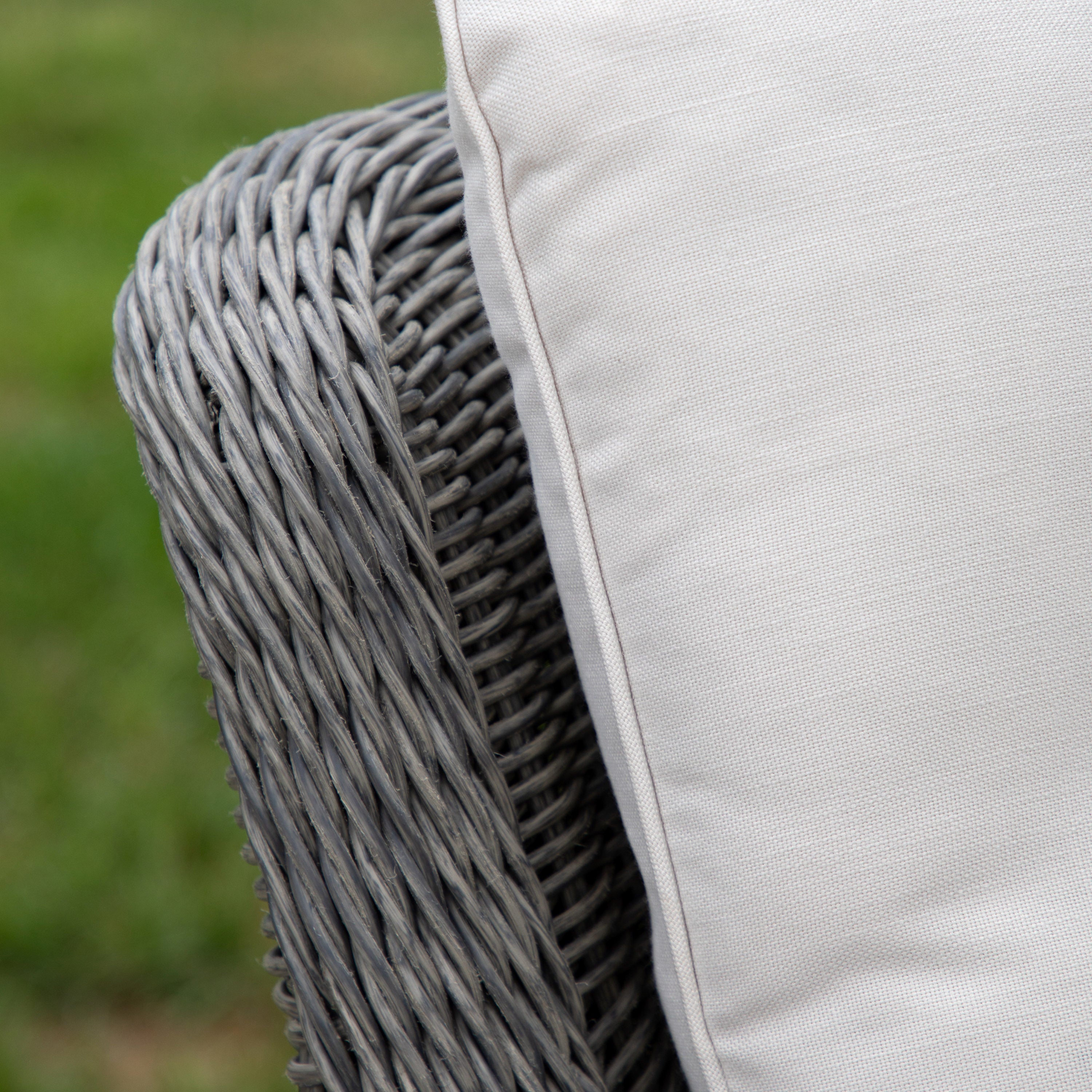 Roswell Dark Grey Rattan Outdoor Corner Lounge Set